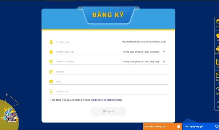 Cách Thức Đăng Ký 88Goals Nhanh Chóng Nhận Thưởng Ngay Hôm Nay 2 Biểu mẫu đăng ký 88Goals