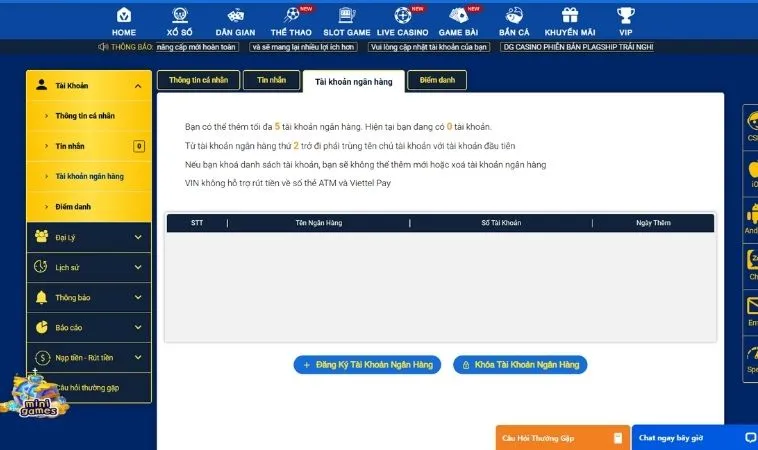 Hướng Dẫn Rút Tiền 88Goals Nhanh Chóng Về Tài Khoản Chỉ Trong Ba Phút 2 Giao diện rút tiền 88Goals