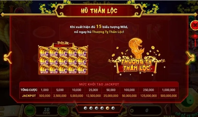 Hũ thần lộc trong game Nổ Hũ Xin Xăm Tại 88Goals